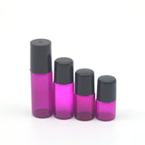 1pcs Empty Perfume Sample 1ml 2ml 3ml 5ml 10ml Roll Glass Bottle Essential Oil Rose-red Roll-On Bottle