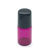 1pcs Empty Perfume Sample 1ml 2ml 3ml 5ml 10ml Roll Glass Bottle Essential Oil Rose-red Roll-On Bottle