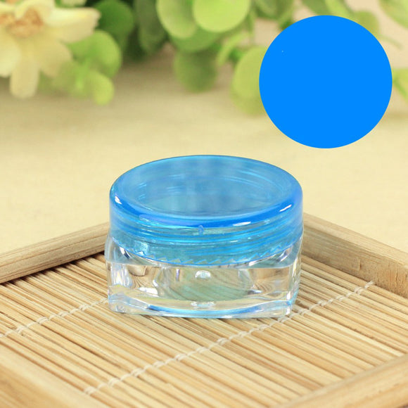 10PCS/SET Cosmetics Jar Box Makeup Cream Nail Art Cosmetic Bead Storage Pot Container Round Bottle Portable Plastic Case