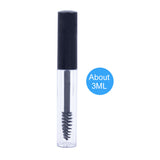 1PC Portable 1/2/3/10mL Empty Mascara Tube Eyelash Vial Liquid Bottle Container Black Cap Makeup Eyeliner Storage Bottles