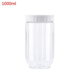 Kitchen Transparent Food Storage Container With Lids Sealing Pot Cereal Grain Bean Rice Sealed Plastic Milk Powder Jar