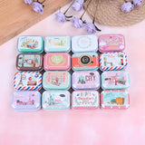 7style Colorful Mini Tin Pill Case Box Metal Packing Tin Jar Boxes Small Medicine Case Cans Coin Headphones Nail Travel Pill Box