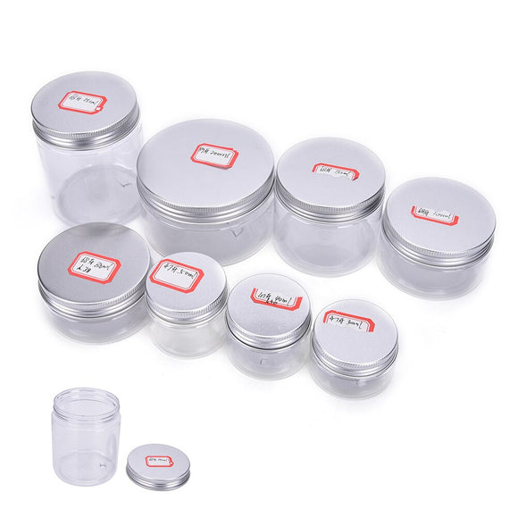 30/40/50/80/100/150/200/250ml Refillable Bottles Makeup Jar Pot Travel Face Cream/Lotion/Cosmetic Container Plastic Empty