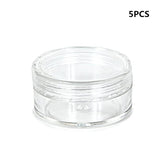 5pcs/10pcs Empty Jars Cosmetic Refillable Bottles Makeup Container Small Round Jars Box Little Cream Jar Series