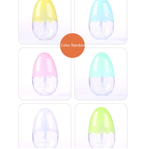 1pc 45ml Mini Egg Refillable Empty Glass Bottle Cream Container Eye Dropper Essential Perfume Bottle Travel Jar Pot Color Random