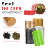 Portable Mini Small Metal Aluminum Sealed Cans Portable Travel Tea Caddy Airtight Smell Proof Container Stash Jar 45x68mm