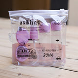 7 PCS/set Travel Cosmetic Empty Jar Pot Makeup Face Cream Container Bottle 3 Colors