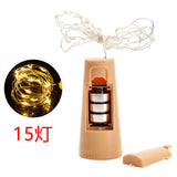 20LEDs/15LEDs Wine Jar Bottle Lights Cork Battery Powered Starry DIY Christmas String Lights For Party Halloween Wedding