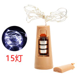 20LEDs/15LEDs Wine Jar Bottle Lights Cork Battery Powered Starry DIY Christmas String Lights For Party Halloween Wedding