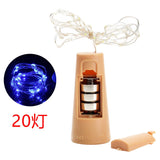 20LEDs/15LEDs Wine Jar Bottle Lights Cork Battery Powered Starry DIY Christmas String Lights For Party Halloween Wedding