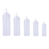 6,8,9,13,18,24oz New Kitchen Plastic Squeeze Bottle Condiment Dispenser for Sauce Vinegar Oil Ketchup Cruet