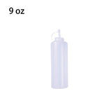 6,8,9,13,18,24oz New Kitchen Plastic Squeeze Bottle Condiment Dispenser for Sauce Vinegar Oil Ketchup Cruet