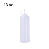 6,8,9,13,18,24oz New Kitchen Plastic Squeeze Bottle Condiment Dispenser for Sauce Vinegar Oil Ketchup Cruet