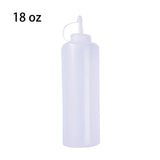 6,8,9,13,18,24oz New Kitchen Plastic Squeeze Bottle Condiment Dispenser for Sauce Vinegar Oil Ketchup Cruet