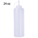 6,8,9,13,18,24oz New Kitchen Plastic Squeeze Bottle Condiment Dispenser for Sauce Vinegar Oil Ketchup Cruet