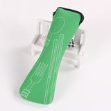 1pcs travel cutlery bag travel packaging storage box tableware portable picnic fork spoon bag