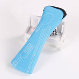 1pcs travel cutlery bag travel packaging storage box tableware portable picnic fork spoon bag