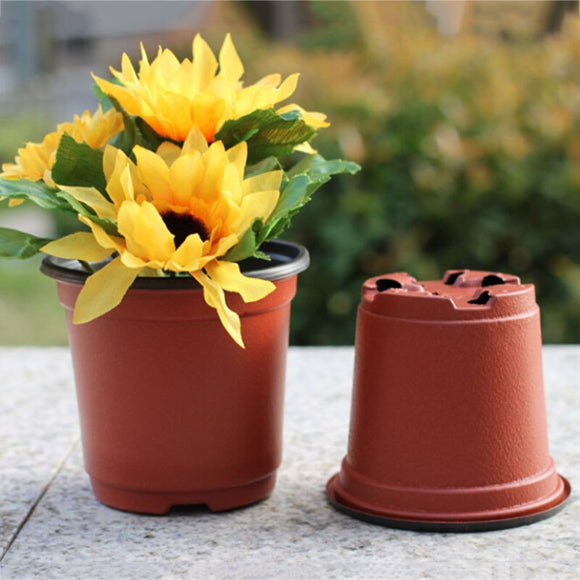 10/20/50/100PCS Flower Pot Plastic Nursery Pot Seedlings Flower Plant Container Garden Seed Planting Plant Growing Box Storage