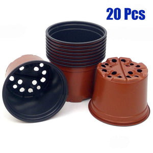 10/20/50/100PCS Flower Pot Plastic Nursery Pot Seedlings Flower Plant Container Garden Seed Planting Plant Growing Box Storage